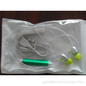LED Glowing Earphone on/off PP Bag Packing
